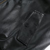 Hooded PU Leather Workwear Jacket For Men