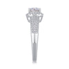 The Night At The Louvre - A Wedding Ring Set With Top-quality Moissan S925 Silver And Platinum-plated Diamond Can Be Inspected With A Diamond Pen