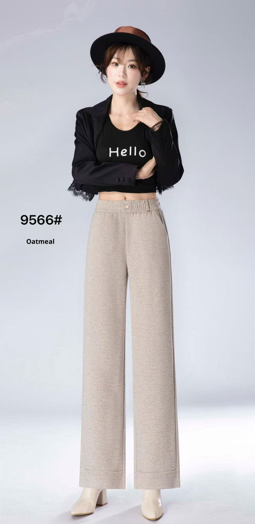 Fashionable All-matching High Waist Drooping Casual Straight Pants