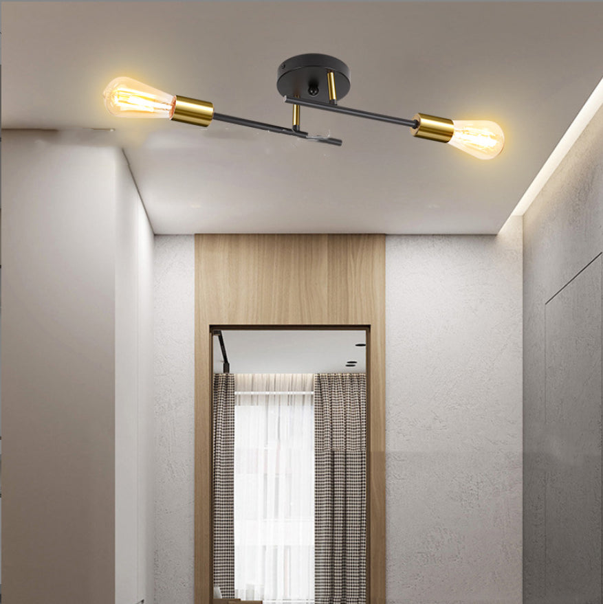 Branch Type Ceiling Lamp Living Room Dining Room Lighting Led Iron Lamp