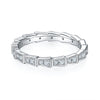 The Snake Mark - A Wedding Ring Set With Top-quality Moissanite S925 In Silver And Platinum-plated. The Ring Can Be Inspected With A Diamond Pen