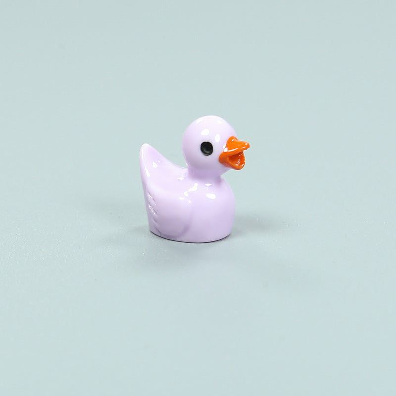Resin Shrink Mini Little Duck Pendant