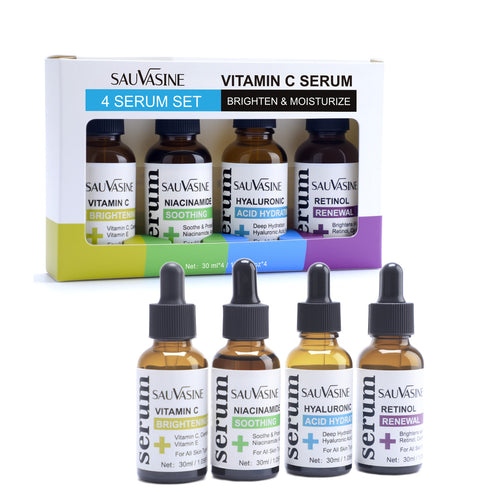 Vitamin C Skin Care 4-piece Set Shrink Pores