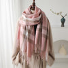 Cashmere-like Plaid Warm Shawl Scarf Unisex All-matching