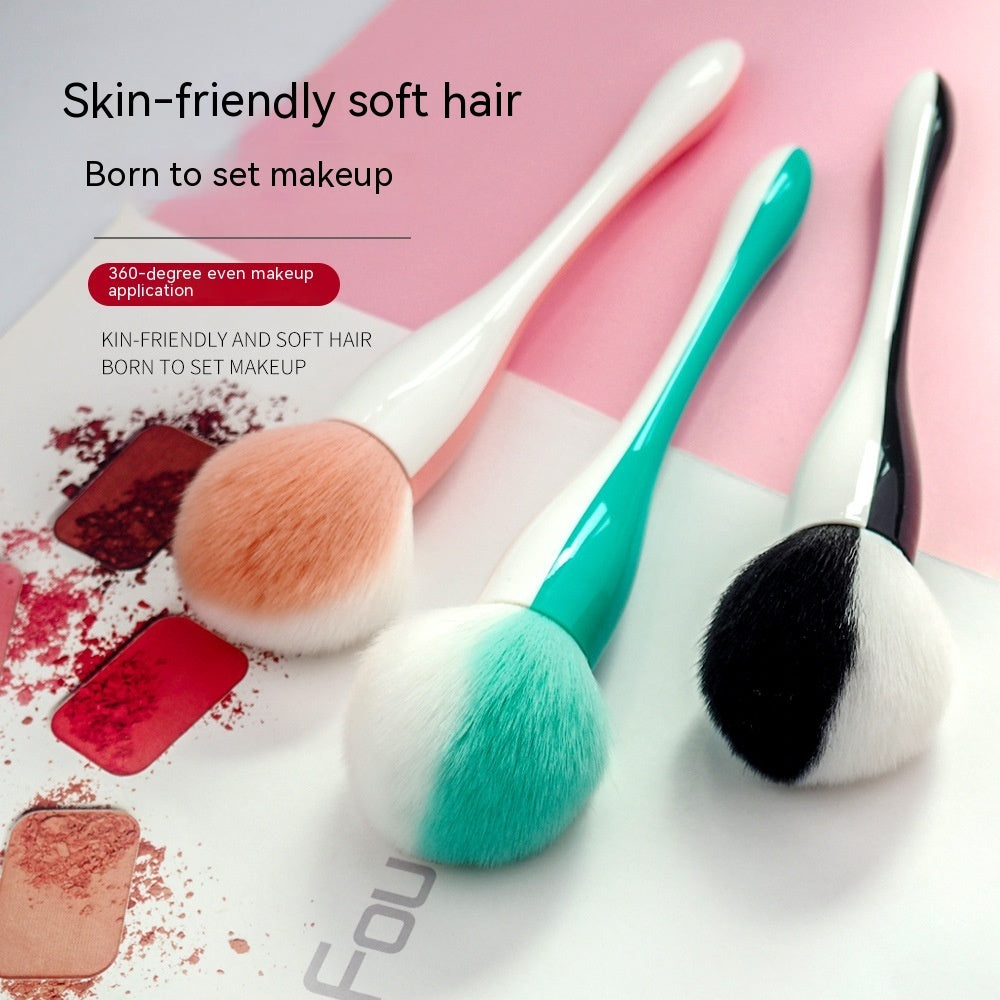 Small Waist Powder Brush Single Large Two-color Round Head