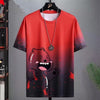 Gradient Half-length Sleeve Versatile Casual T-shirt