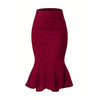 Women's Temperament Fishtail Elastic Skirt