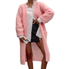 Women's Autumn And Winter Elegant Mid-length Loose Pockets Sweater Coat