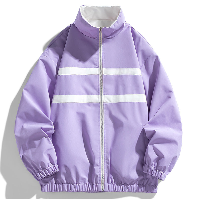 Double-sided Autumn Stand Collar Jacket For Men