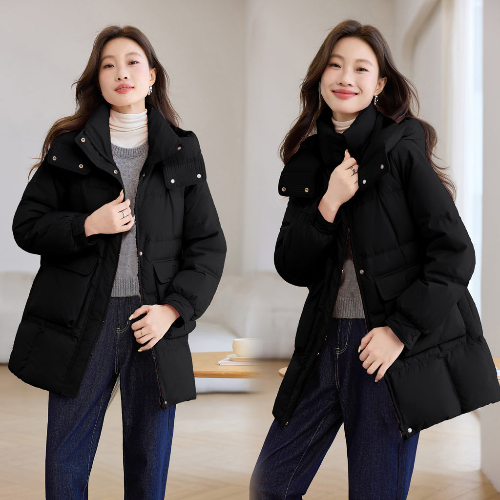 Loose Casual Cold Protective Clothing Temperament Cotton-padded Jacket