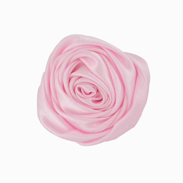 Rose Three-dimensional Bud Satin Fabric Flower Corsage Bridal Bouquet Ornament Accessories