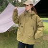 Girls' Thickened Interchange Cotton Jacket Coat