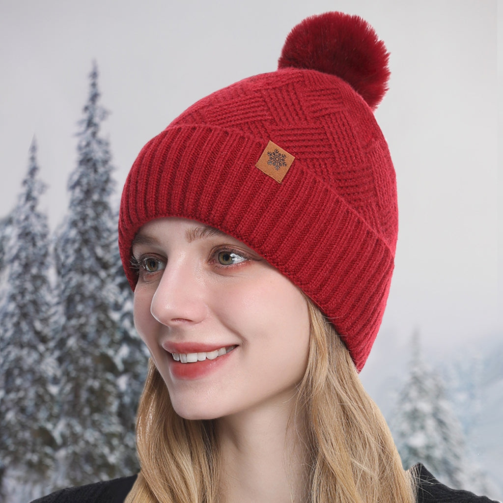 Velvet Cold Protection Wool Keep Warm Sleeve Cap Scarf Gloves Set