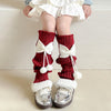 Lolita Bow Cute Knitting Wool Calf Socks