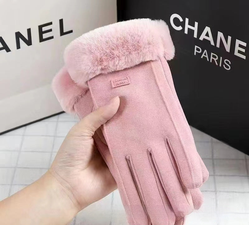 Gloves Autumn And Winter Outdoor Keep Warm Velvet Cold Protection Cycling