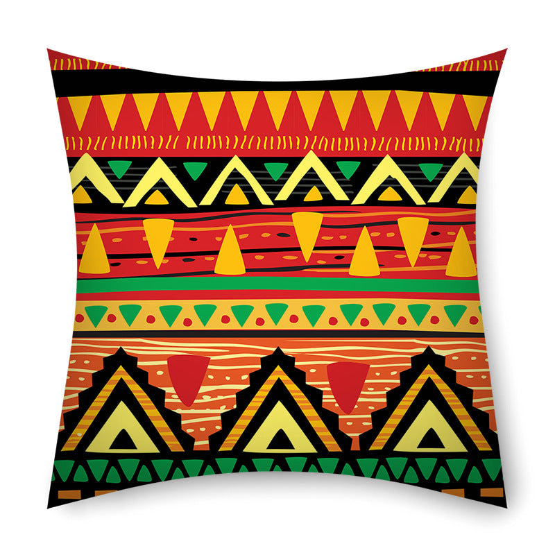 African Tribal Stripes Ethnic Pattern Pillow