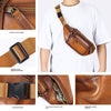 Leather Personality Fashion Men's Chest Bag
