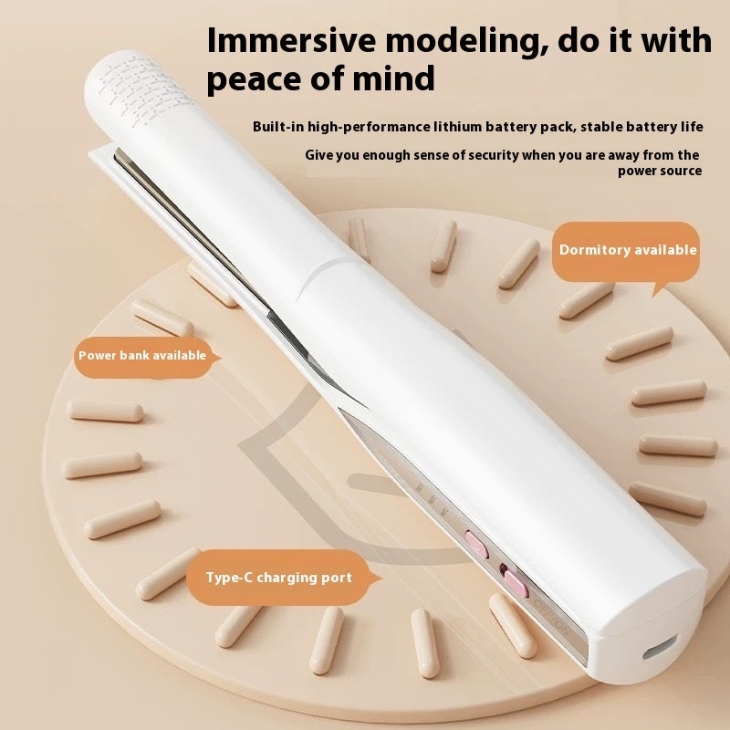 Radio Splint Hair Straightener Portable USB Charging