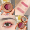 Light Reflecting Milky Way Two-color Eye Shadow Pumpkin Earth Color Matte Orange Bottom Gold Glitter Eye Shadow Plate