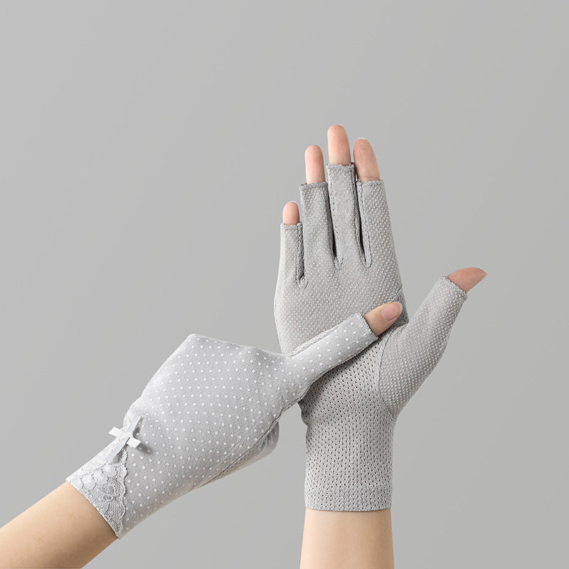 Cycling And Driving Anti-slip Touch Screen UV Protection Sun Protection Gloves