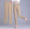 Tight-waisted Thin, Loose Slimming Large-sized 9-inch Harem Pants