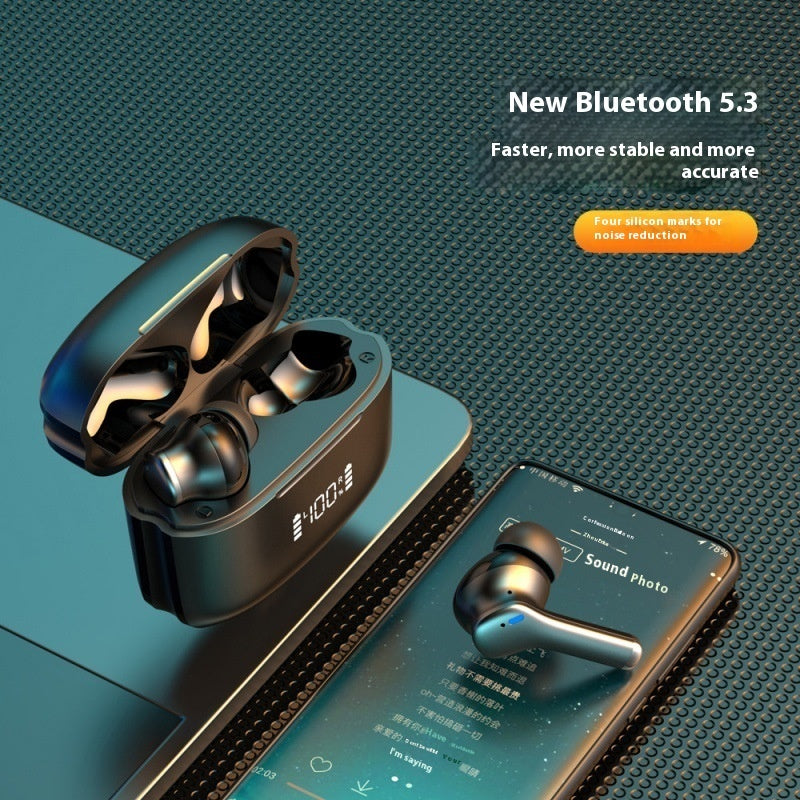 M48 Bluetooth Headset Digital Display Dual Camera Noise Reduction Wireless