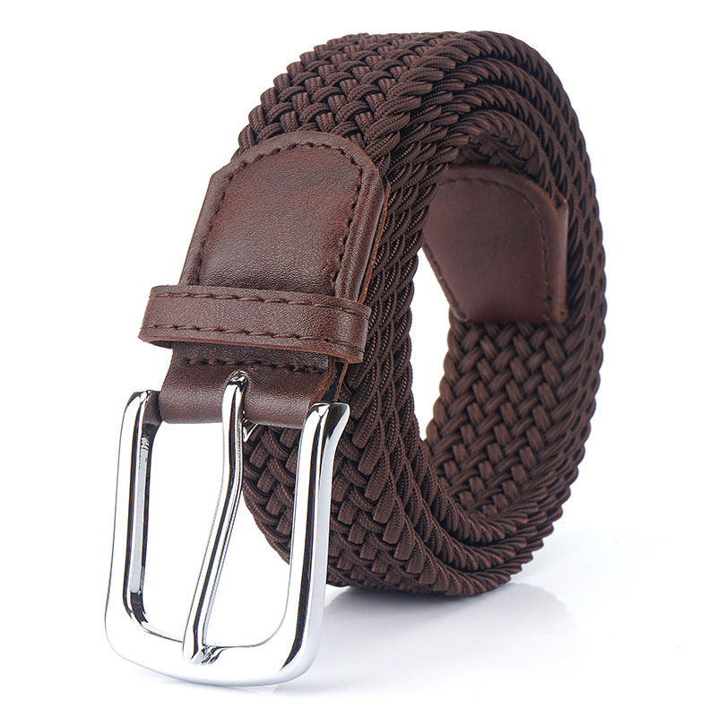 Silk Elastic Woven Elastic Men's Women's Belt Canvas Belt