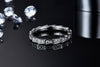 The Snake Mark - A Wedding Ring Set With Top-quality Moissanite S925 In Silver And Platinum-plated. The Ring Can Be Inspected With A Diamond Pen