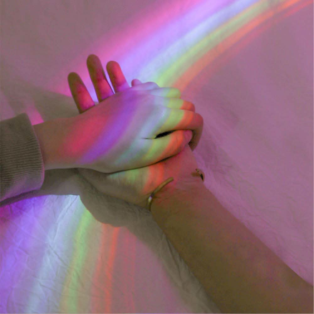 Egg - Shaped Table Lamp Rainbow Projection Lamp LED Color Night Light 3 Modes Projector - Eshtree