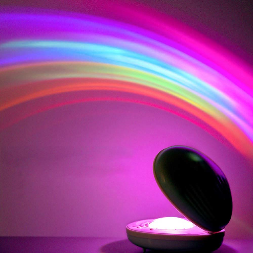 Egg - Shaped Table Lamp Rainbow Projection Lamp LED Color Night Light 3 Modes Projector - Eshtree
