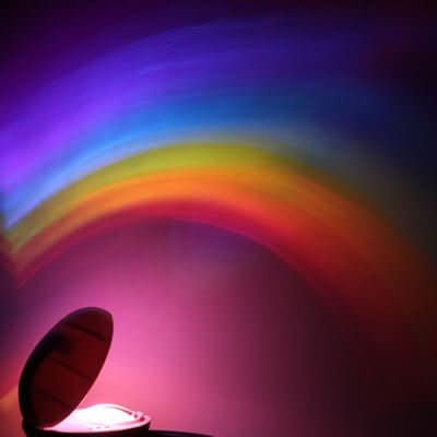 Egg - Shaped Table Lamp Rainbow Projection Lamp LED Color Night Light 3 Modes Projector - Eshtree