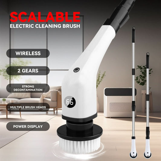 Electric Cleaning Brush Household Multi - functional 7 - in - 1 Toilet Bathroom Cleaning Brush - Eshtree