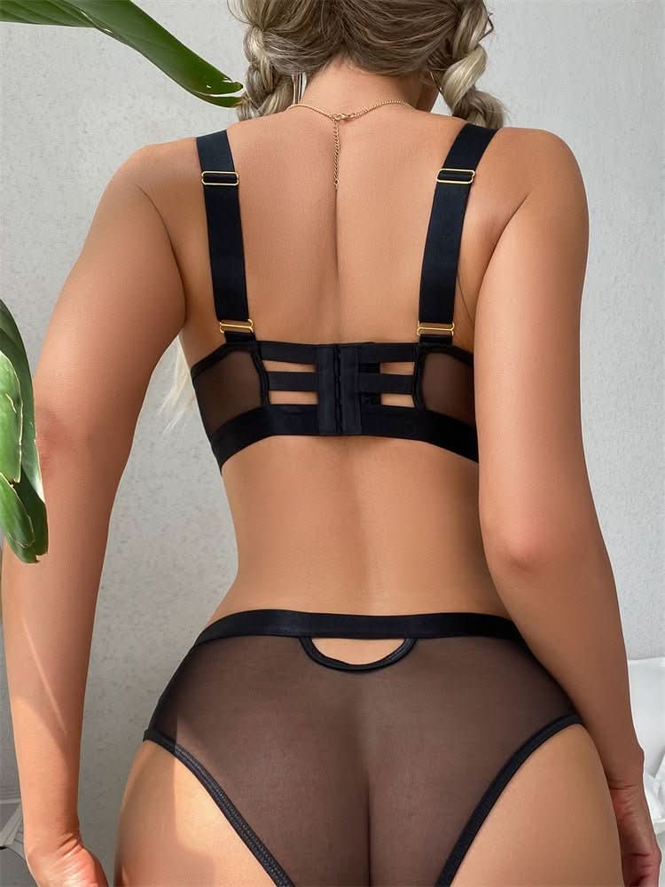 Europe And The United States New Perspective Lace Underwear Underwear Pajamas Set - Eshtree