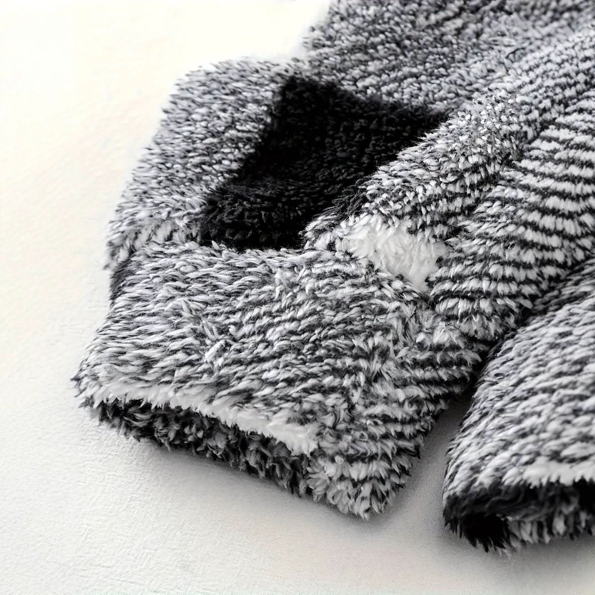 European And American Autumn And Winter Plaid Pattern Imitation Fur Men's Break - Eshtree