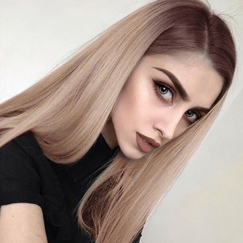 European and American ladies long straight hair wigs - Eshtree