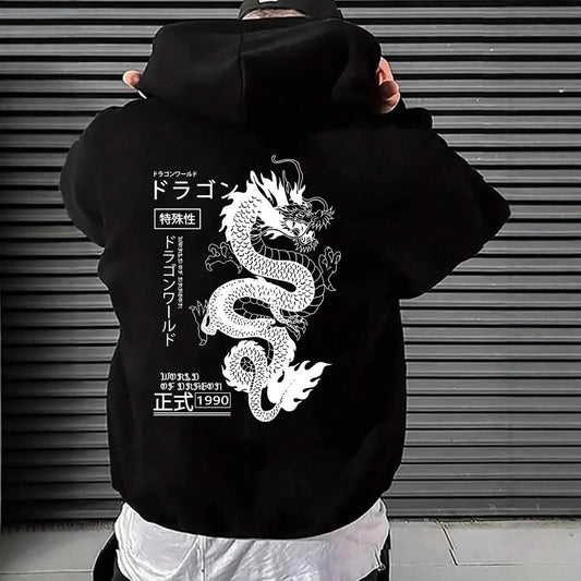 European And American Simple Printed Dark Style Hoodie - Eshtree