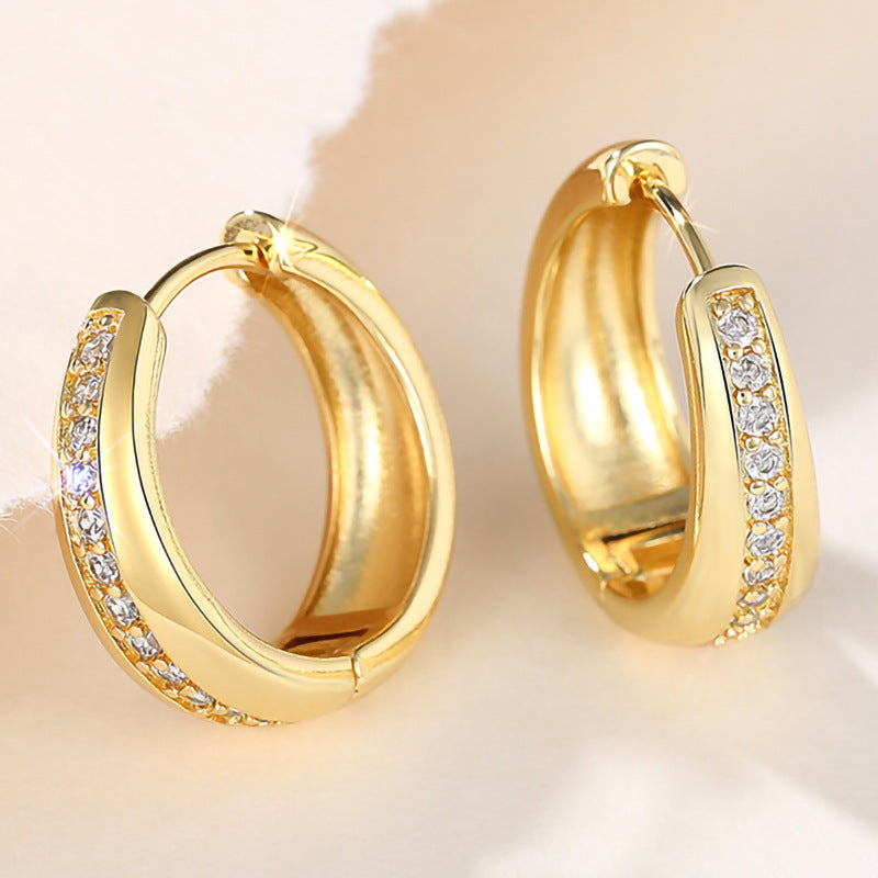 French-style Teardrop U-shaped Earrings For Women