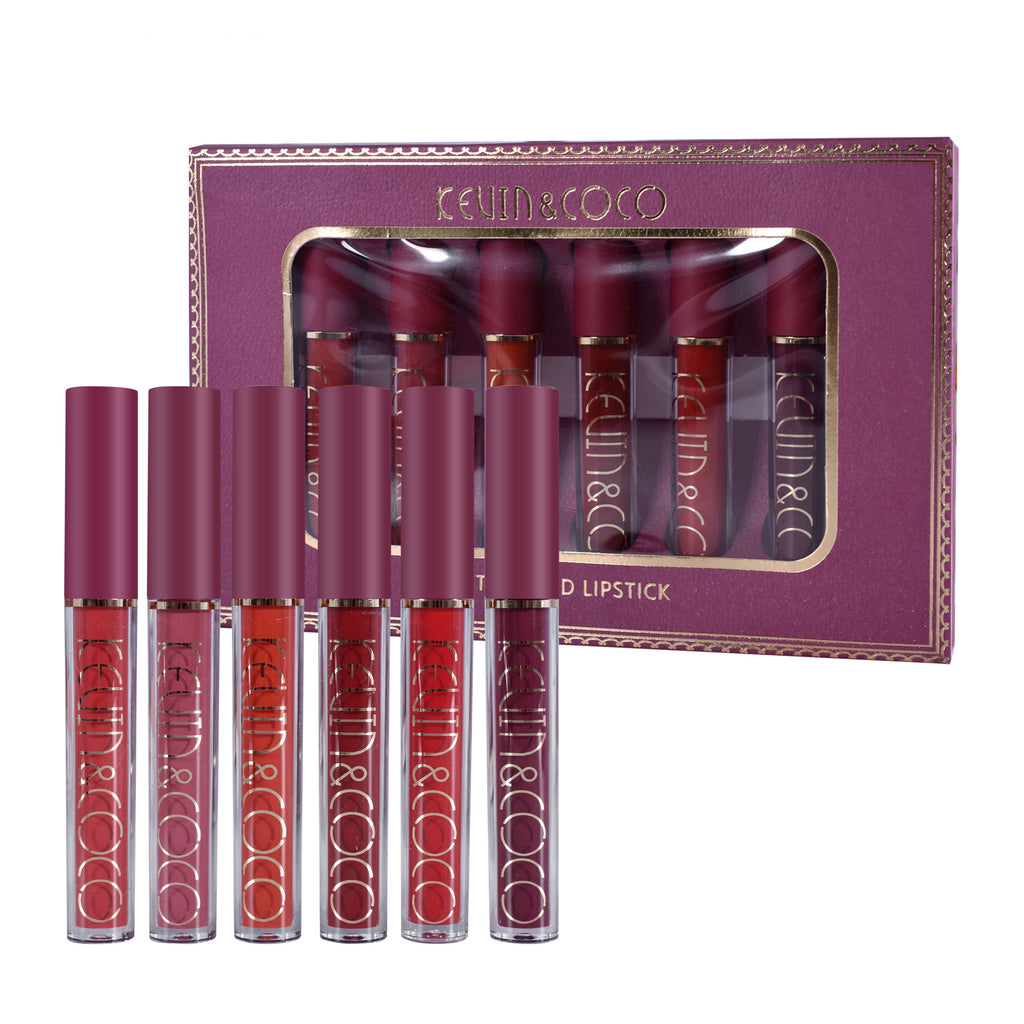Fashion6-color Lip Glaze Bright  Gloss Lipstick Set