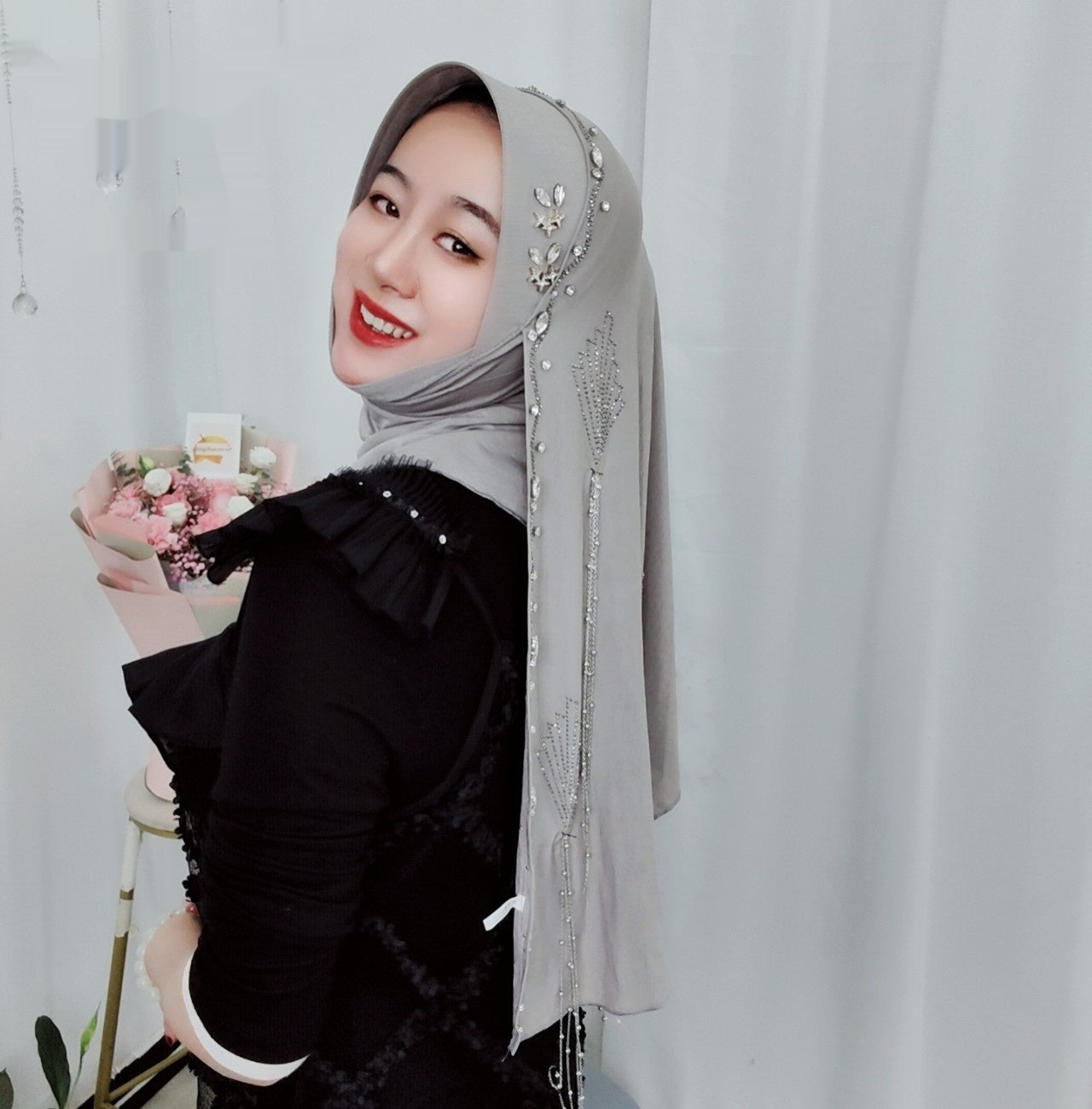 Hard Brim Wrap Towel Meteor Tassel Wrap Towel