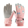 Skiing Fleece-lined Touch Screen Riding Five Finger Gloves