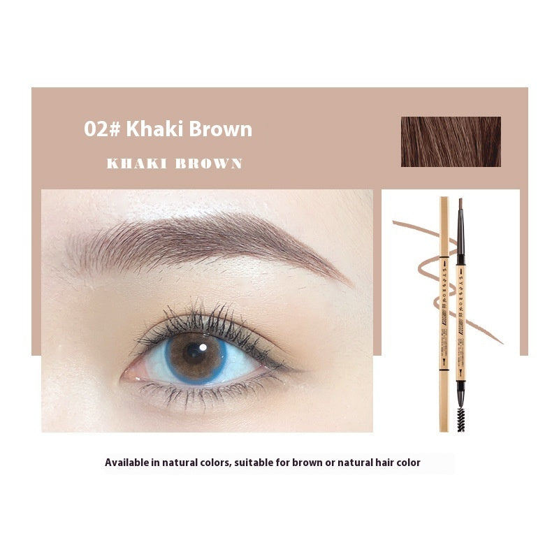 Small Gold Chopsticks Ultra-fine Eyebrow Pencil Discoloration Resistant Natural Ultra-fine