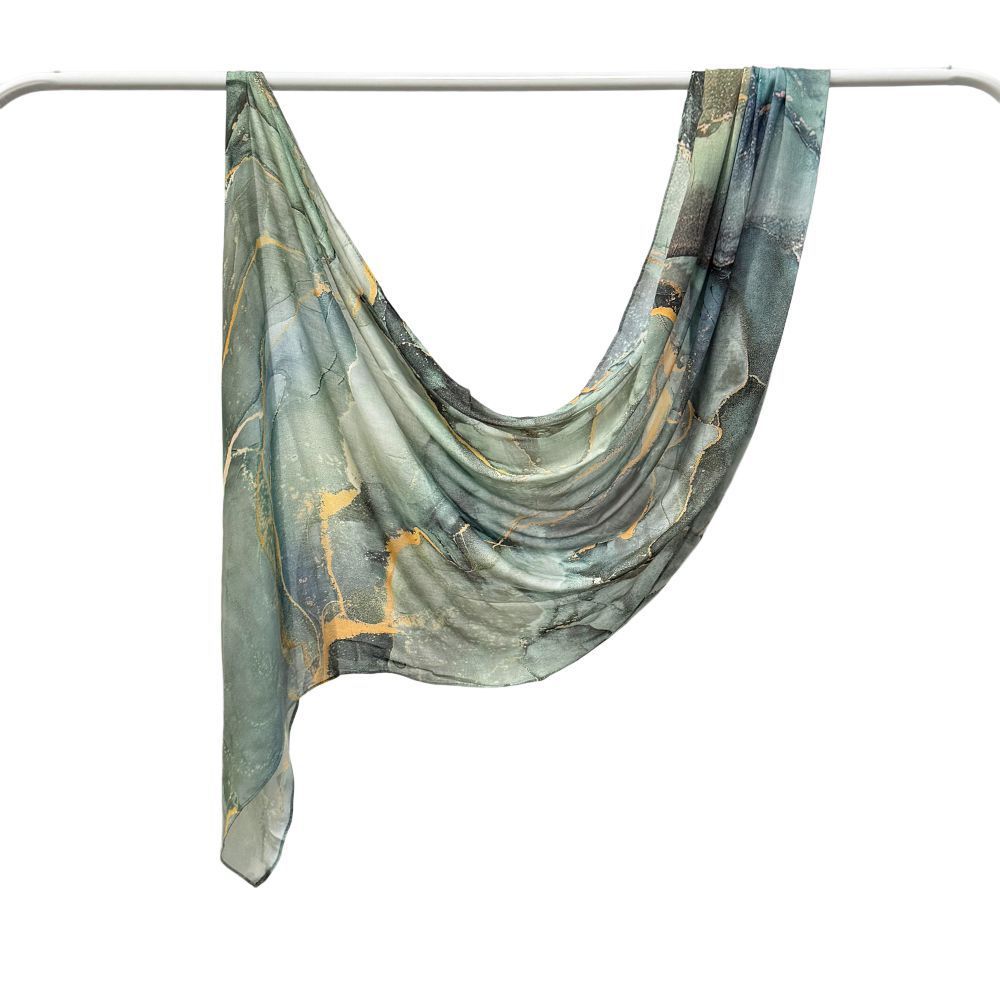 Modal Cotton Headscarf Marble Digital Printing