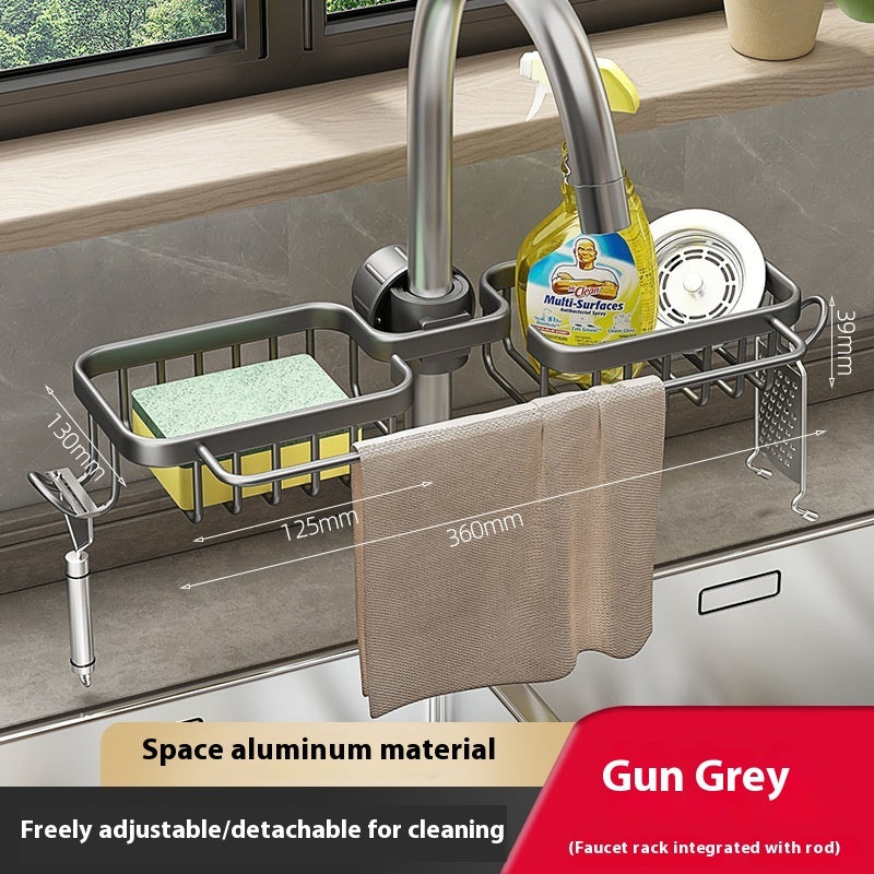 Kitchen Faucet Scullery Multifunctional Storage Rack