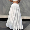 Style Elegant Big Hem Long Patchwork A- Line Skirt