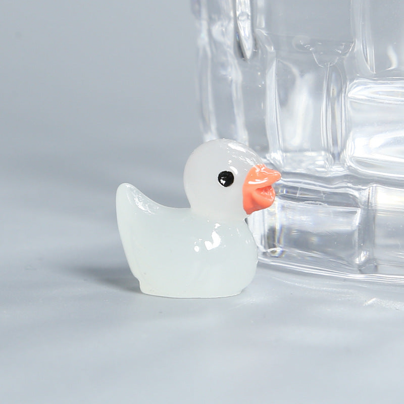 Resin Shrink Mini Little Duck Pendant