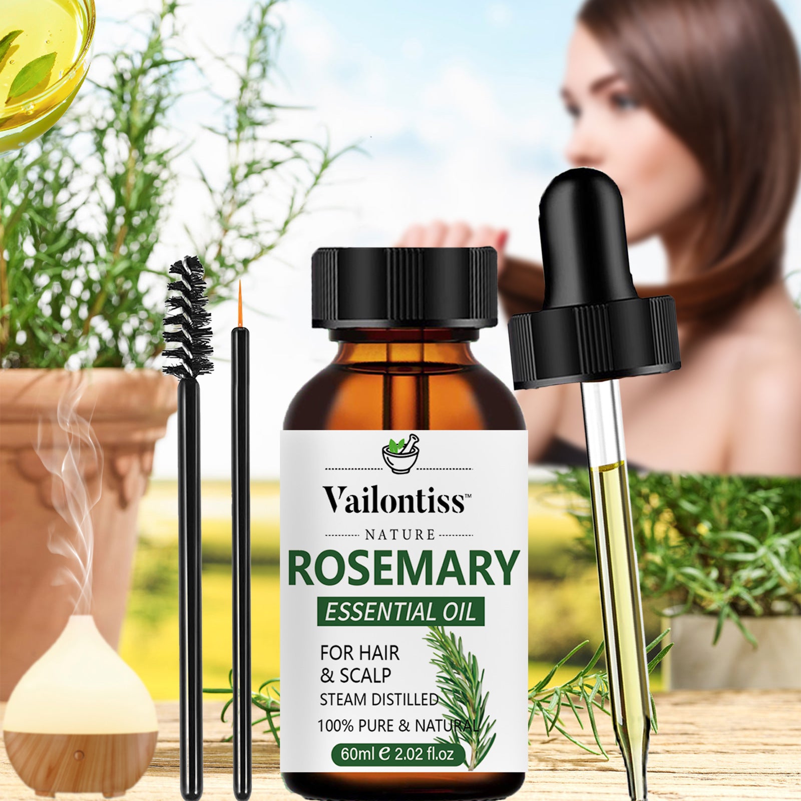 Rosemary Hair Care Essential Oil Hair Growth Strengthening