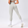 Seamless High-waisted Nine-inch Pants Pleated And Hip-lifting Fitness Pants