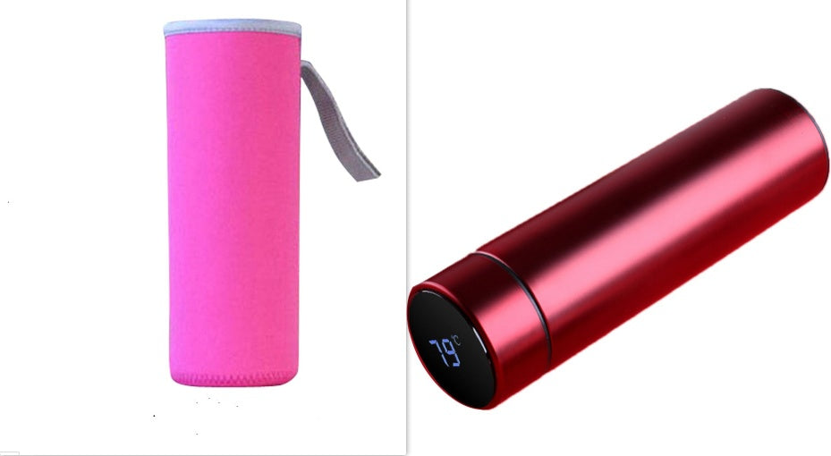 LED touch display temperature water cup