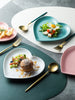 Nordic Love Creative Plate Heart-shaped Couple Dinner Plate Saucer Ceramic Cutlery