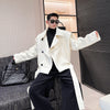 Autumn And Winter Men's Thickened Short Stand Collar Woolen Coat